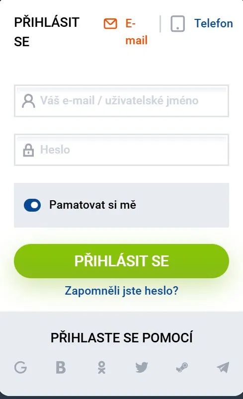 Přihlášení do Mostbet účet